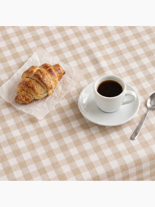 Nappe antitache à carreaux vichy. Coton tissé, toucher naturel - Gamusi. - Kiabi