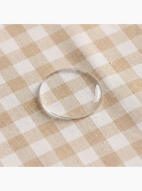 Nappe antitache à carreaux vichy. Coton tissé, toucher naturel - Gamusi. - Kiabi