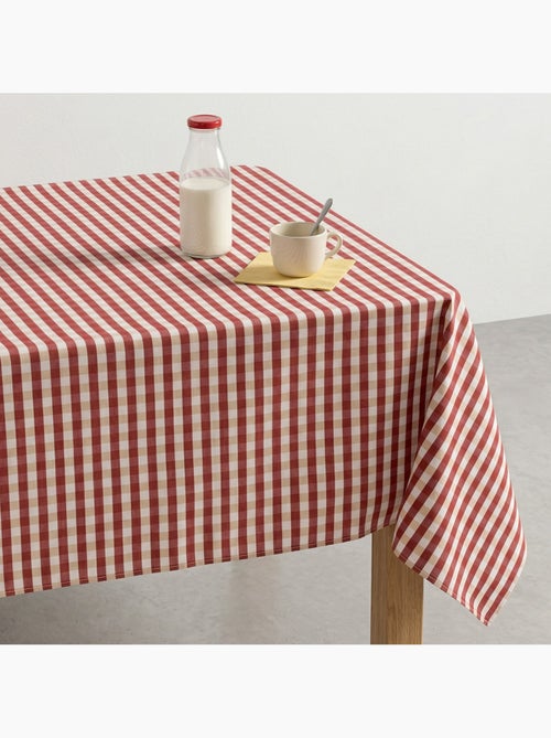 Nappe antitache à carreaux vichy. Coton tissé, toucher naturel - Gamusi. - Kiabi Nappe antitache à carreaux vichy. Coton tissé, toucher naturel - Gamusi. - Kiabi