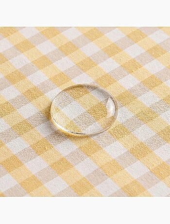 Nappe antitache à carreaux vichy. Coton tissé, toucher naturel - Gamusi.