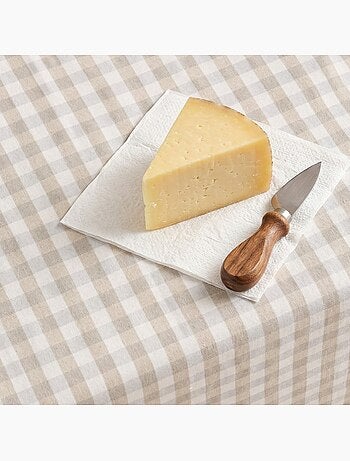 Nappe antitache à carreaux vichy. Coton tissé, toucher naturel - Gamusi.