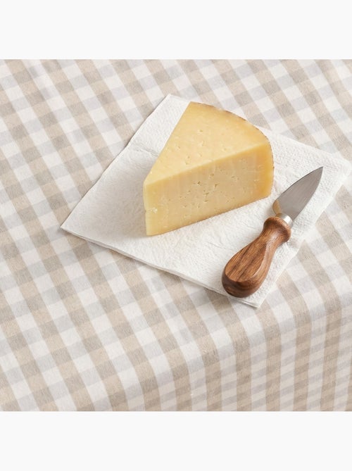 Nappe antitache à carreaux vichy. Coton tissé, toucher naturel - Gamusi. - Kiabi