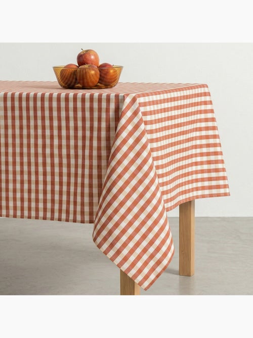 Nappe antitache à carreaux vichy. Coton tissé, toucher naturel - Gamusi. - Kiabi Nappe antitache à carreaux vichy. Coton tissé, toucher naturel - Gamusi. - Kiabi