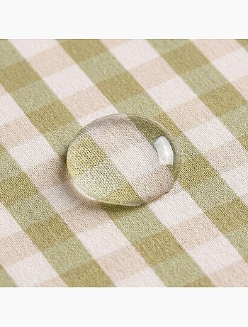 Nappe antitache à carreaux vichy. Coton tissé, toucher naturel - Gamusi.