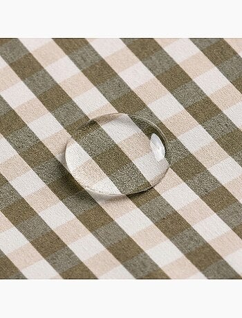 Nappe antitache à carreaux vichy. Coton tissé, toucher naturel - Gamusi.