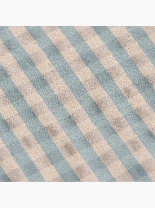 Nappe antitache à carreaux vichy. Mélange de coton et lin tissé, toucher naturel - Gamusi. - Kiabi