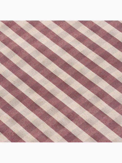 Nappe antitache à carreaux vichy. Mélange de coton et lin tissé, toucher naturel - Gamusi. - Kiabi