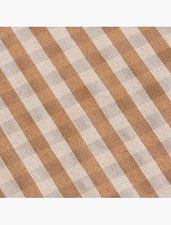 Nappe antitache à carreaux vichy. Mélange de coton et lin tissé, toucher naturel - Gamusi.