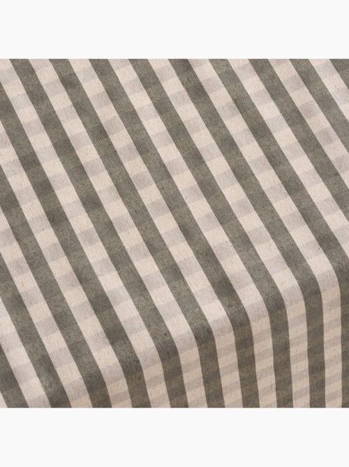 Nappe antitache à carreaux vichy. Mélange de coton et lin tissé, toucher naturel - Gamusi. - Kiabi