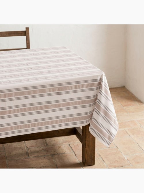 Nappe antitache à rayures multiples, toucher et tombé naturels - Gamusi. - Kiabi