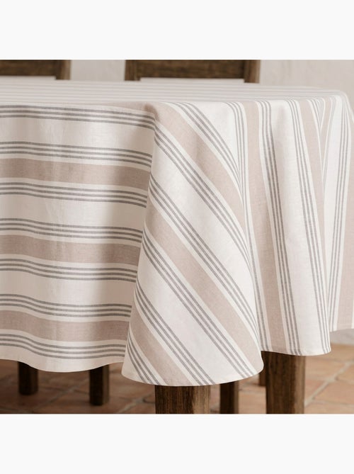 Nappe antitache à rayures multiples, toucher et tombé naturels - Gamusi. - Kiabi