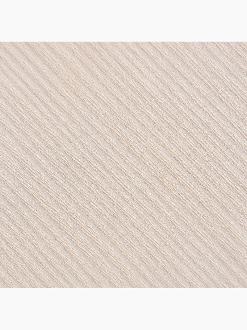 Nappe antitache avec tissu texturé à fines rayures - Gamusi. Crème - Kiabi