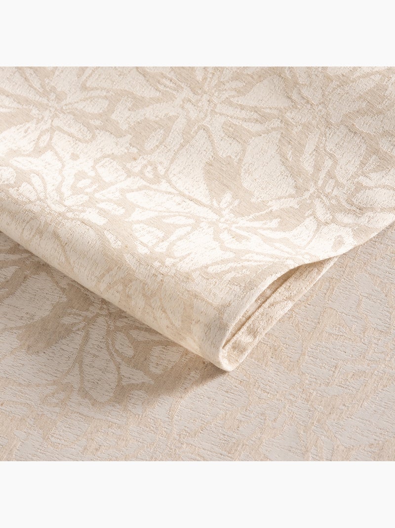Nappe antitache avec tissu texturé floral - Gamusi. Beige - Kiabi