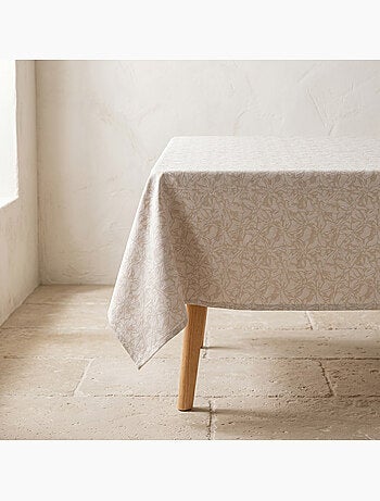 Nappe antitache avec tissu texturé floral - Gamusi.
