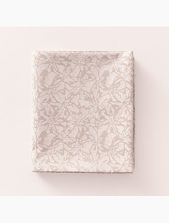 Nappe antitache avec tissu texturé floral - Gamusi.