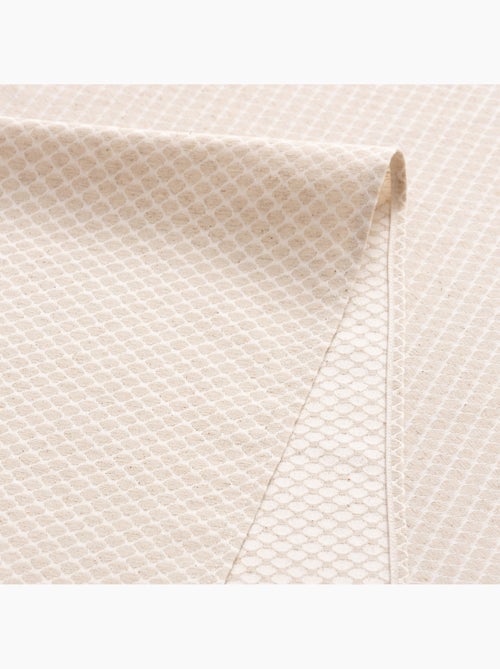 Nappe antitache avec tissu texturé, motif à carreaux quadrillés - Gamusi. - Kiabi