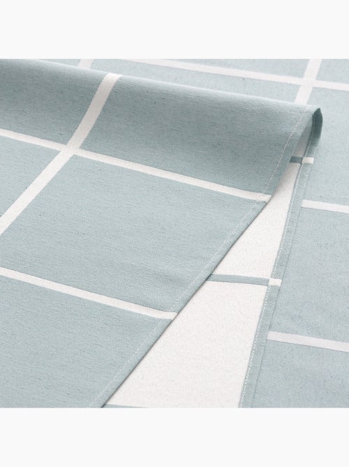 Nappe antitache avec tissu texturé, motif à grands carreaux - Gamusi. - Kiabi