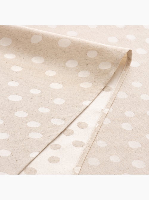 Nappe antitache avec tissu texturé, motif à pois - Gamusi. - Kiabi