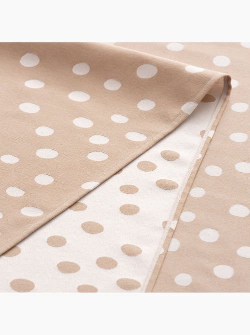 Nappe antitache avec tissu texturé, motif à pois - Gamusi. - Kiabi