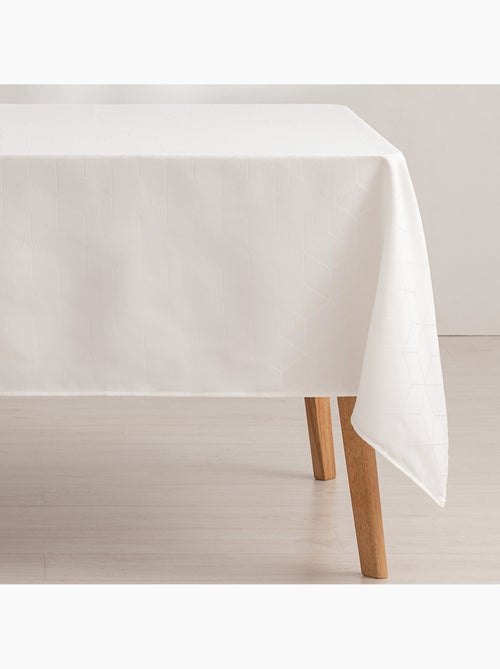 Nappe antitache avec tissu texturé, motif géométrique - Gamusi. - Kiabi