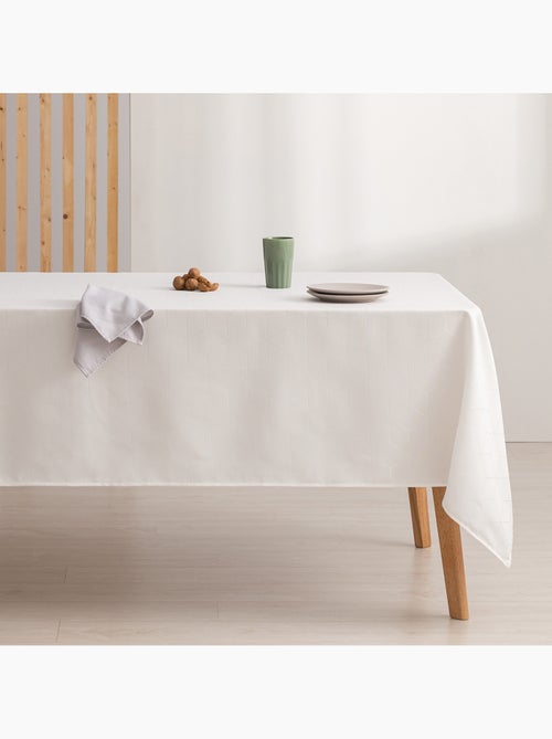 Nappe antitache avec tissu texturé, motif géométrique - Gamusi. - Kiabi