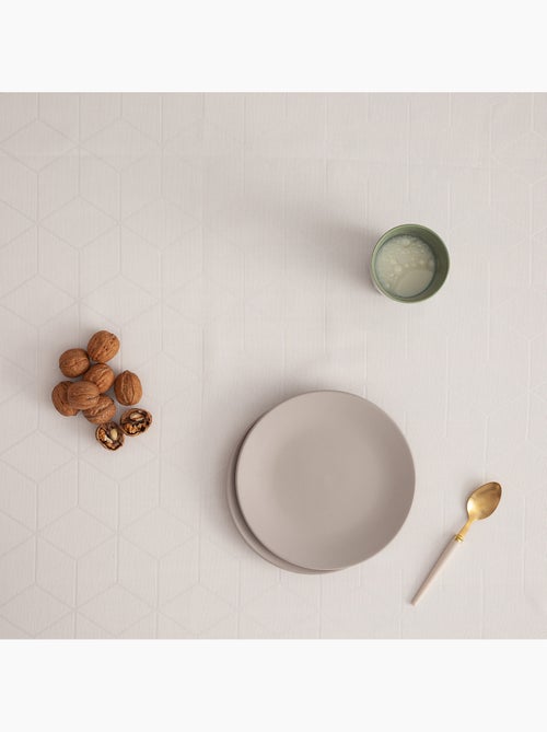 Nappe antitache avec tissu texturé, motif géométrique - Gamusi. - Kiabi