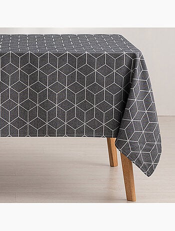 Nappe antitache avec tissu texturé, motif géométrique - Gamusi.