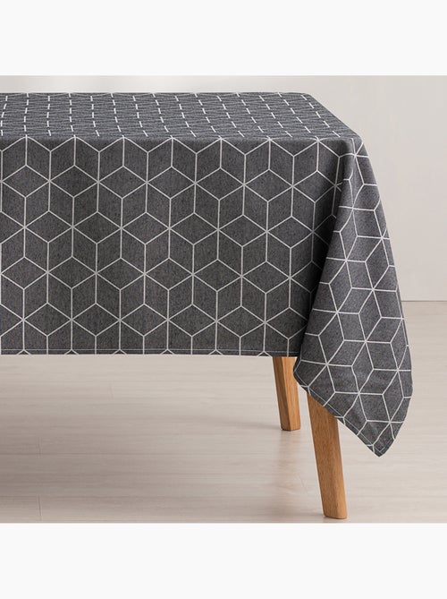 Nappe antitache avec tissu texturé, motif géométrique - Gamusi. - Kiabi