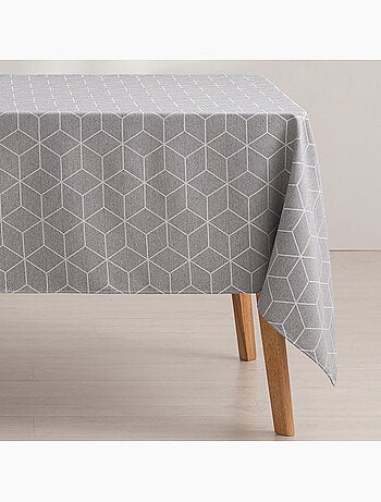 Nappe antitache avec tissu texturé, motif géométrique - Gamusi.