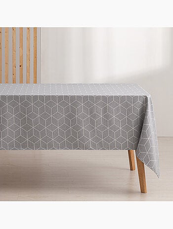 Nappe antitache avec tissu texturé, motif géométrique - Gamusi.
