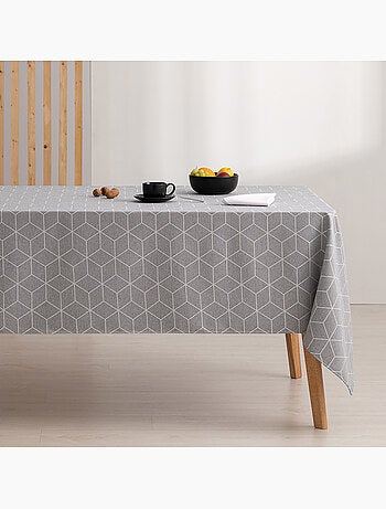 Nappe antitache avec tissu texturé, motif géométrique - Gamusi.
