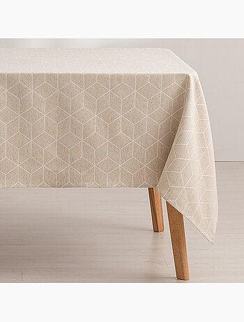 Nappe antitache avec tissu texturé, motif géométrique - Gamusi.