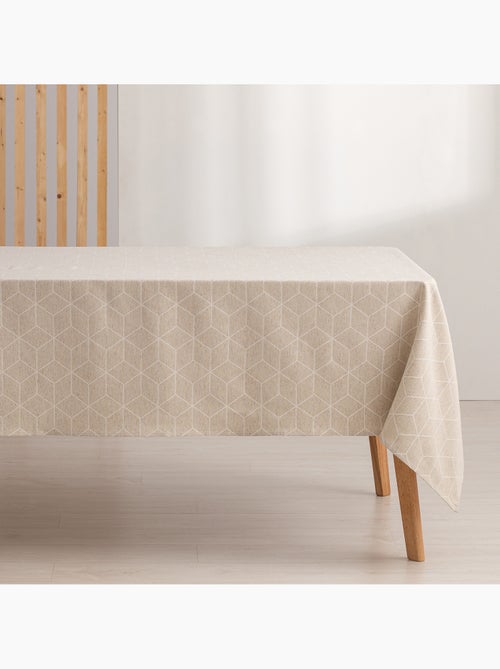 Nappe antitache avec tissu texturé, motif géométrique - Gamusi. - Kiabi