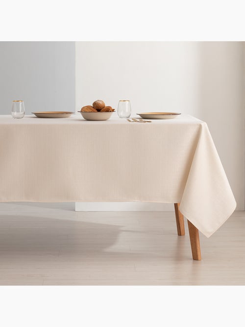 Nappe antitache avec tissu texturé, motif nid d'abeille - Gamusi. - Kiabi