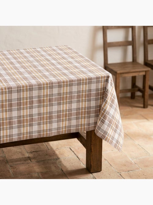 Nappe antitache motif tartan, toucher et tombé naturels - Gamusi. - Kiabi