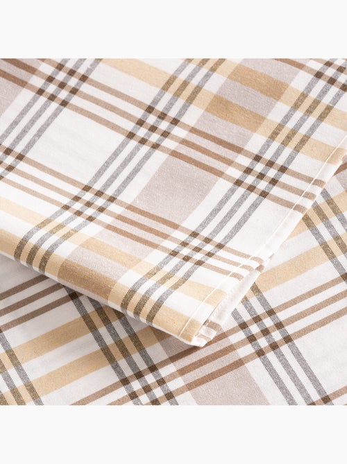 Nappe antitache motif tartan, toucher et tombé naturels - Gamusi. - Kiabi