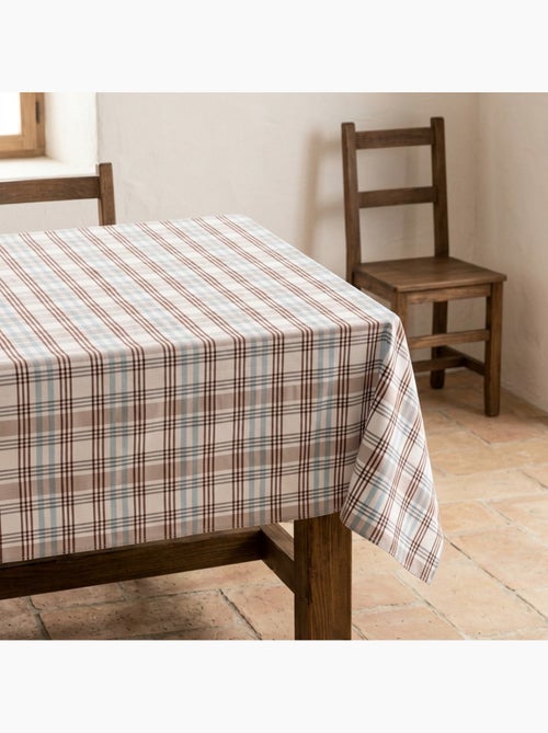 Nappe antitache motif tartan, toucher et tombé naturels - Gamusi. - Kiabi