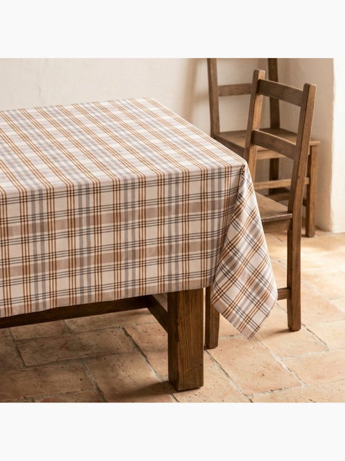 Nappe antitache motif tartan, toucher et tombé naturels - Gamusi. - Kiabi
