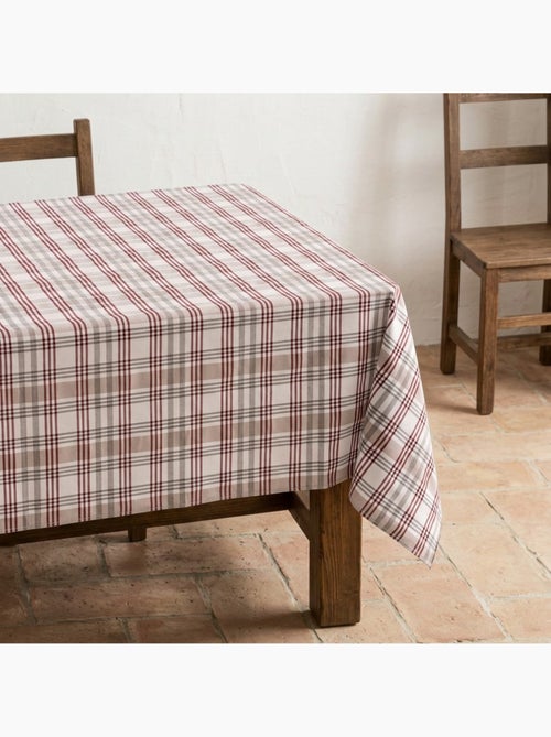 Nappe antitache motif tartan, toucher et tombé naturels - Gamusi. - Kiabi
