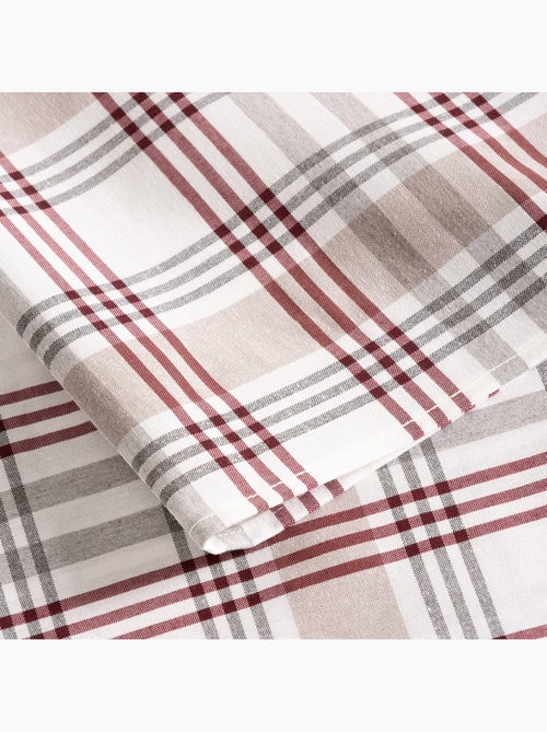 Nappe antitache motif tartan, toucher et tombé naturels - Gamusi. - Kiabi