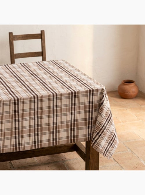 Nappe antitache motif tartan, toucher et tombé naturels - Gamusi. - Kiabi