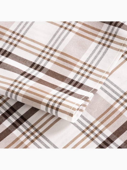 Nappe antitache motif tartan, toucher et tombé naturels - Gamusi. - Kiabi