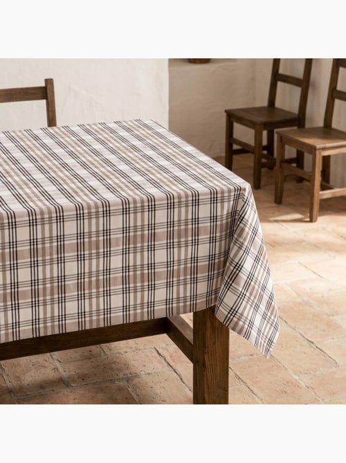 Nappe antitache motif tartan, toucher et tombé naturels - Gamusi. - Kiabi