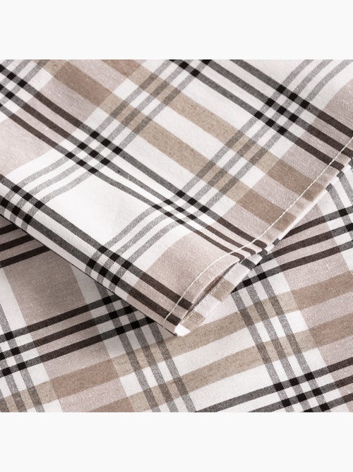 Nappe antitache motif tartan, toucher et tombé naturels - Gamusi. - Kiabi