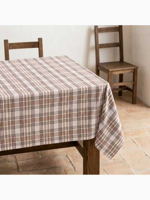 Nappe antitache motif tartan, toucher et tombé naturels - Gamusi. - Kiabi