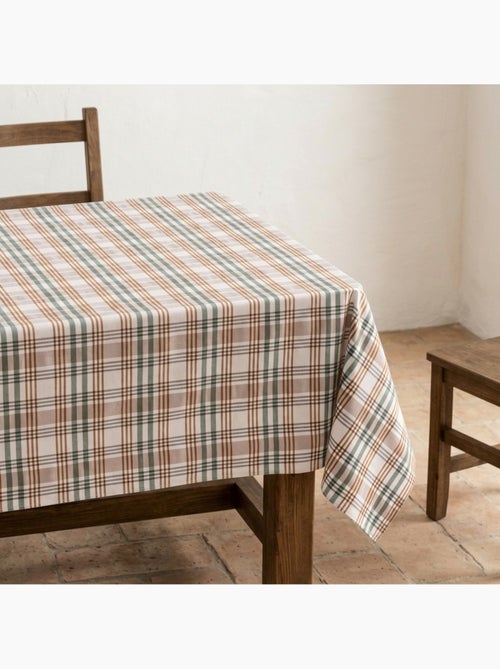 Nappe antitache motif tartan, toucher et tombé naturels - Gamusi. - Kiabi