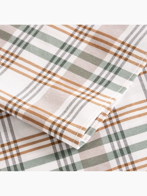 Nappe antitache motif tartan, toucher et tombé naturels - Gamusi. - Kiabi