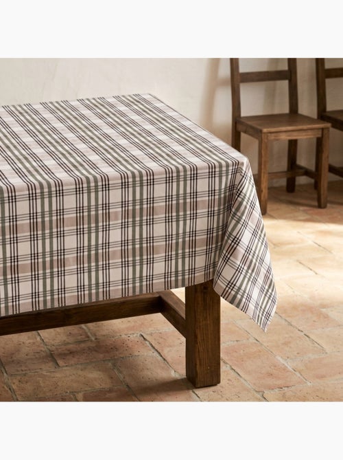 Nappe antitache motif tartan, toucher et tombé naturels - Gamusi. - Kiabi