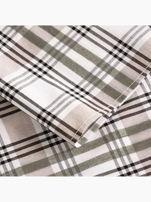 Nappe antitache motif tartan, toucher et tombé naturels - Gamusi. - Kiabi