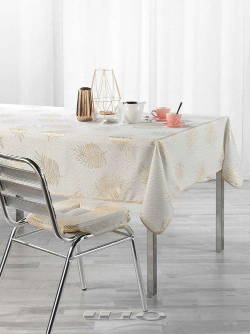 Nappe antitache rectangulaire 145x240 cm Sunny Gold - Kiabi